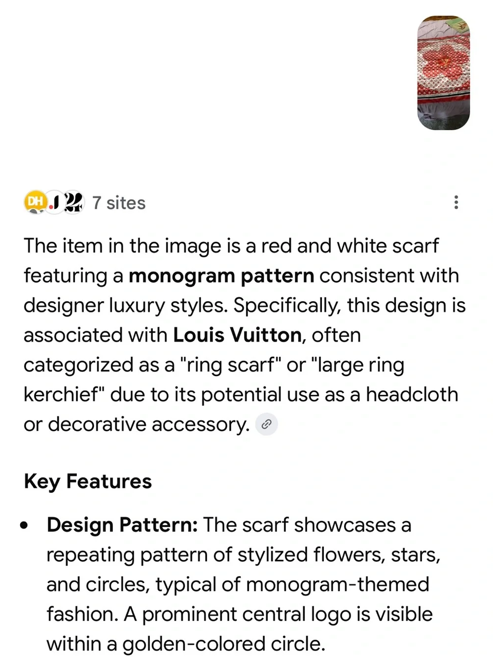 Louis Vuitton Red and White Monogram Holiday Throw
